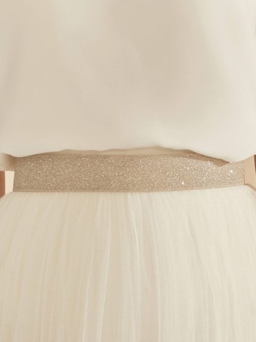 Bianco Evento. Model PA-92. Bælte med guldglitter.