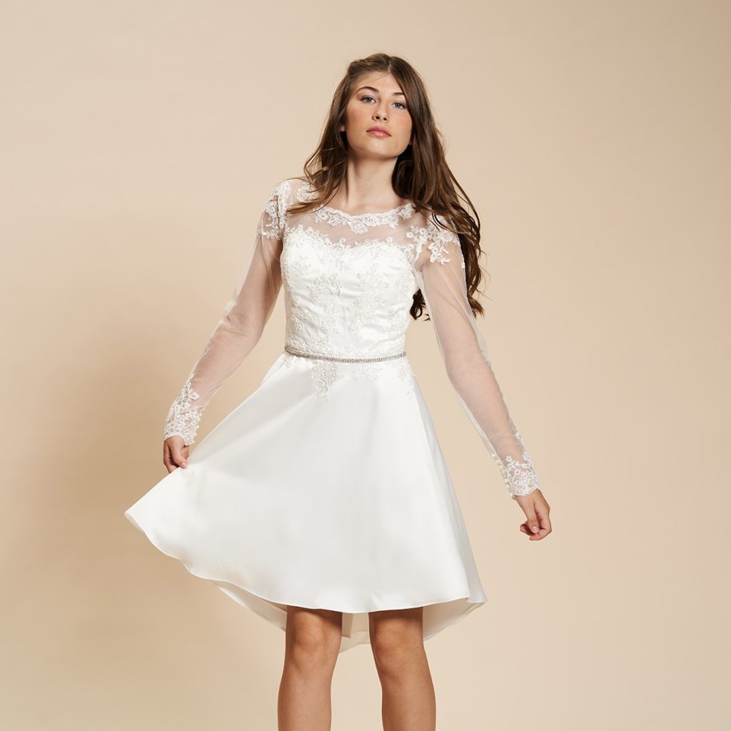 Realsilk konfirmationskjole 2024.  Model Diamond - front