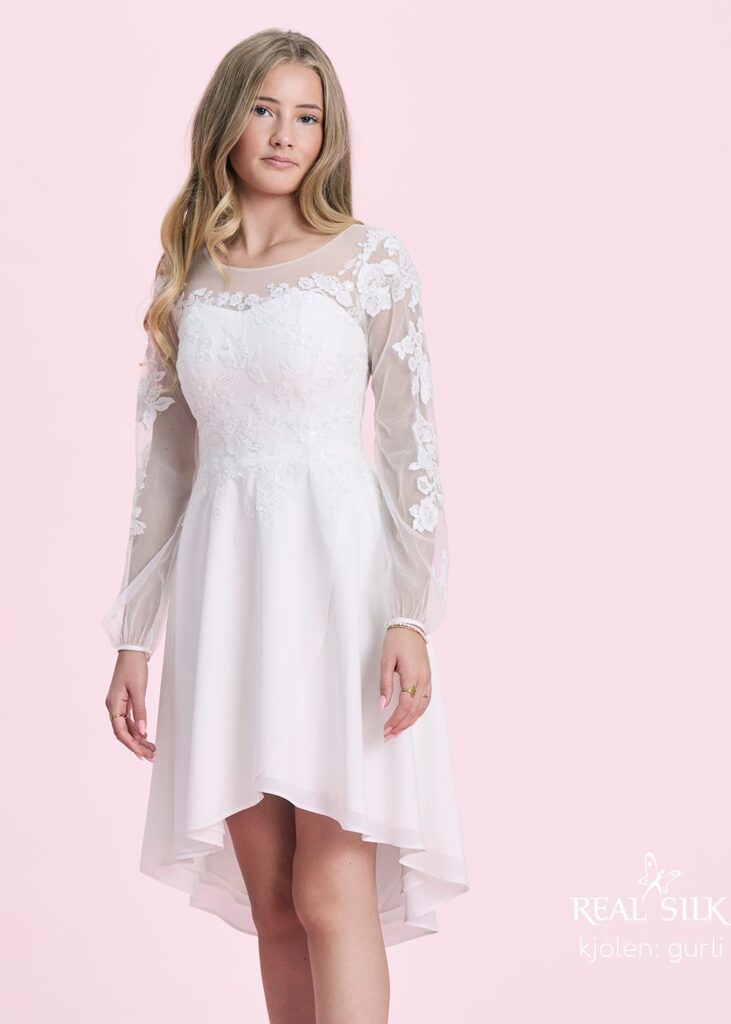 Realsilk konfirmationskjole - Model Gurli