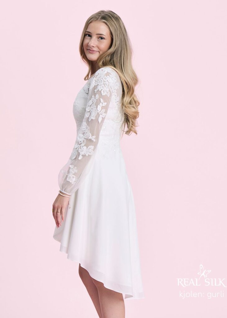 Realsilk konfirmationskjole - Model Gurli