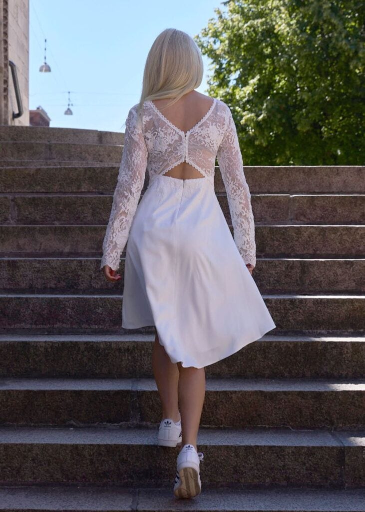 Realsilk konfirmationskjole - Model Gustava